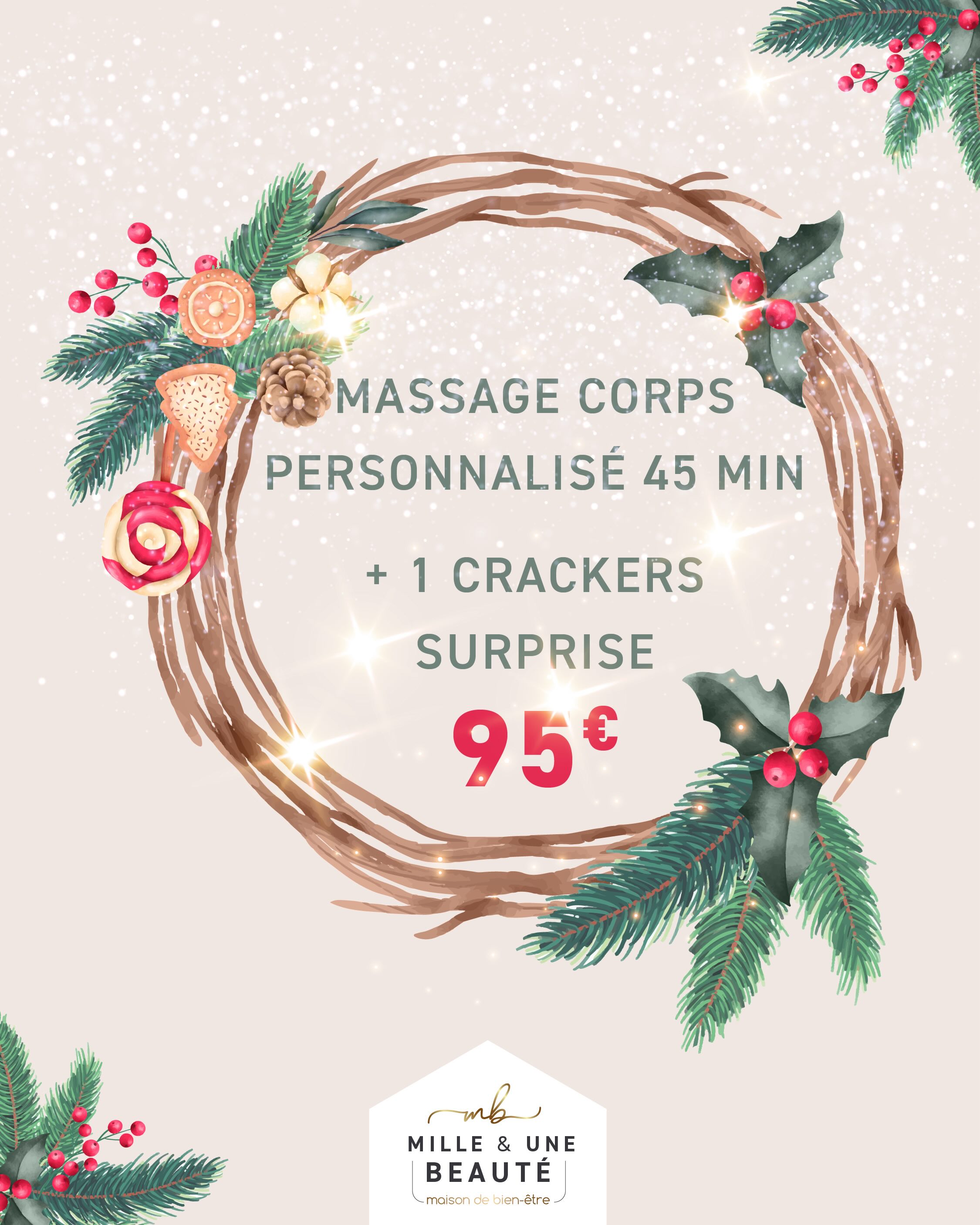 Massage corps personnalisé 45 min NOEL image